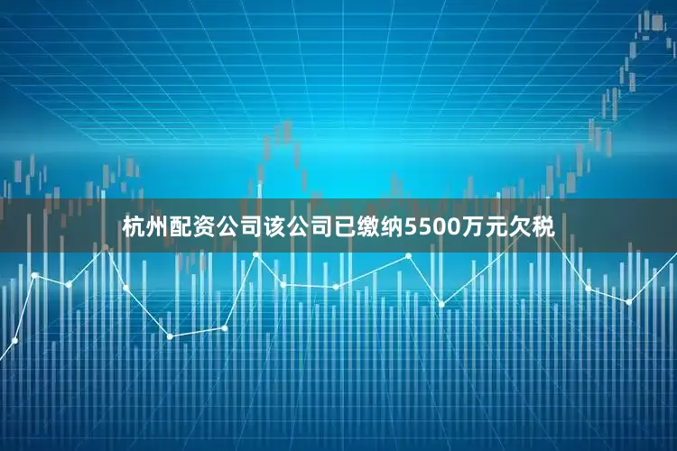 杭州配资公司该公司已缴纳5500万元欠税